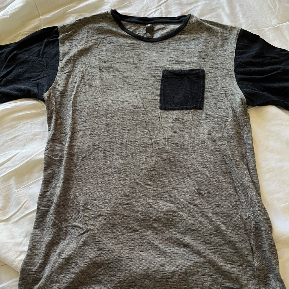 Element Gray and Black Short Sleeve Pocket Tee